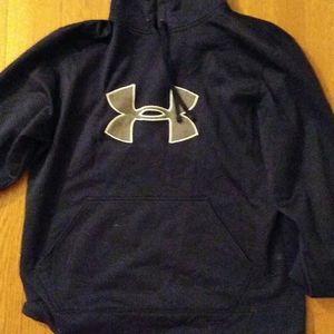Navy blue under armour hoodie